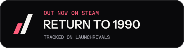 Dark launch badge for RETURN TO 1990
