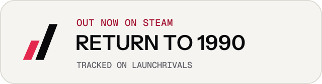 Light launch badge for RETURN TO 1990