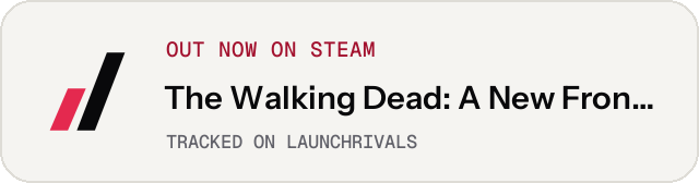 Light launch badge for The Walking Dead: A New Frontier