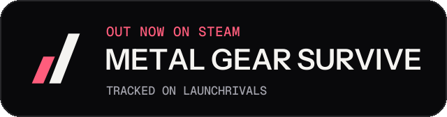 Dark launch badge for METAL GEAR SURVIVE