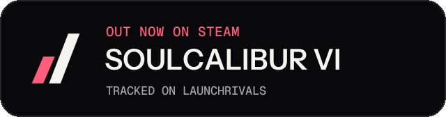 Dark launch badge for SOULCALIBUR VI
