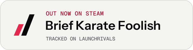 Light launch badge for Brief Karate Foolish