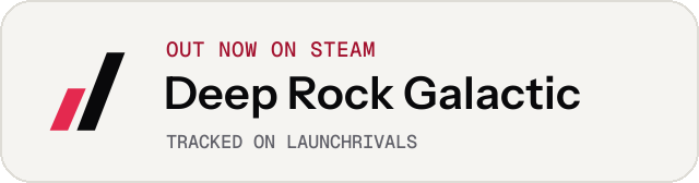 Light launch badge for Deep Rock Galactic
