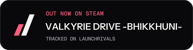 Dark launch badge for VALKYRIE DRIVE -BHIKKHUNI-