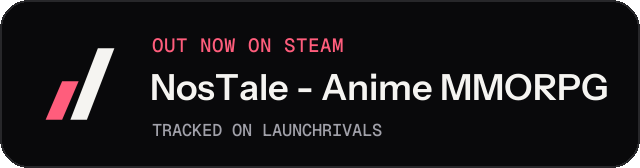Dark launch badge for NosTale - Anime MMORPG