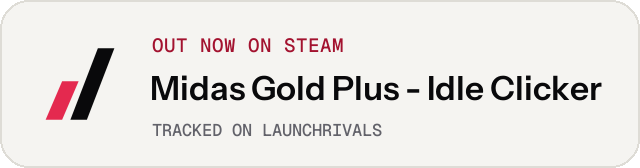 Light launch badge for Midas Gold Plus - Idle Clicker