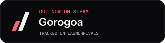 Dark launch badge for Gorogoa