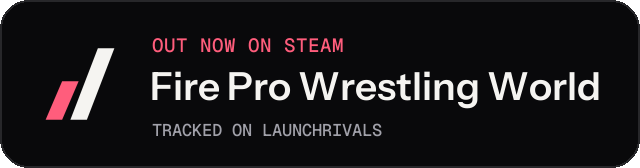 Dark launch badge for Fire Pro Wrestling World