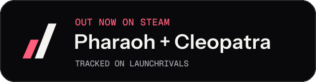 Dark launch badge for Pharaoh + Cleopatra