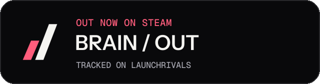 Dark launch badge for BRAIN / OUT