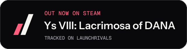Dark launch badge for Ys VIII: Lacrimosa of DANA