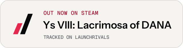 Light launch badge for Ys VIII: Lacrimosa of DANA