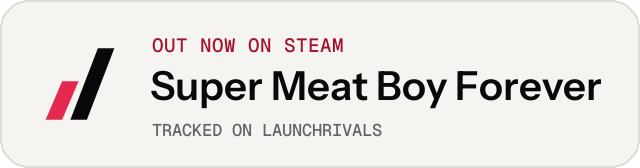 Light launch badge for Super Meat Boy Forever