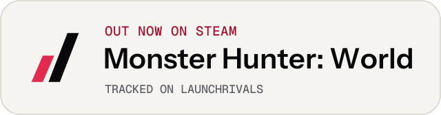 Light launch badge for Monster Hunter: World