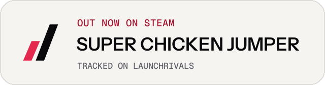 Light launch badge for SUPER CHICKEN JUMPER