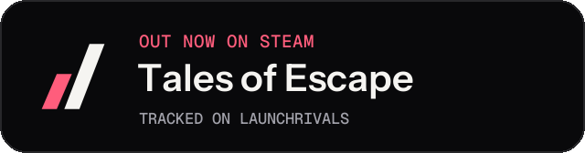 Dark launch badge for Tales of Escape