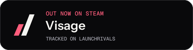Dark launch badge for Visage