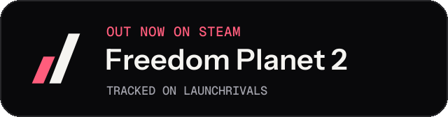 Dark launch badge for Freedom Planet 2