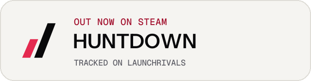 Light launch badge for HUNTDOWN