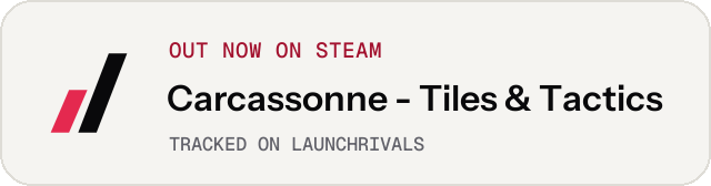 Light launch badge for Carcassonne - Tiles & Tactics
