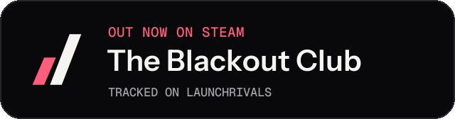 Dark launch badge for The Blackout Club