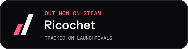 Dark launch badge for Ricochet