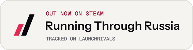 Light launch badge for Running Through Russia