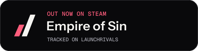 Dark launch badge for Empire of Sin
