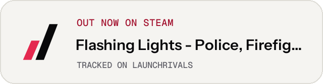Light launch badge for Flashing Lights - Police, Firefighting, Emergency Services (EMS) Simulator
