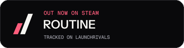 Dark launch badge for ROUTINE