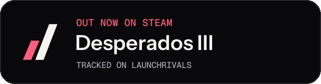 Dark launch badge for Desperados III
