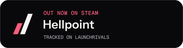 Dark launch badge for Hellpoint