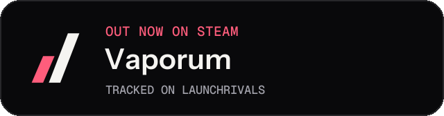 Dark launch badge for Vaporum