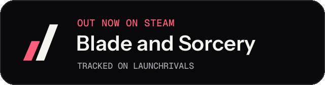 Dark launch badge for Blade and Sorcery