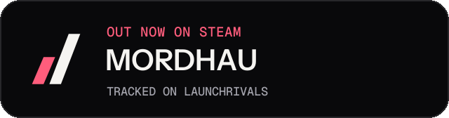 Dark launch badge for MORDHAU