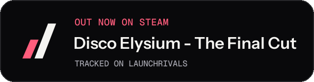 Dark launch badge for Disco Elysium - The Final Cut