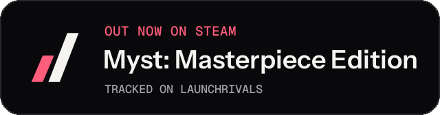 Dark launch badge for Myst: Masterpiece Edition