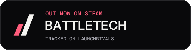 Dark launch badge for BATTLETECH