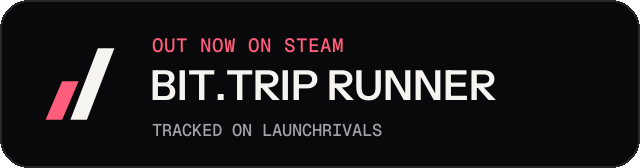 Dark launch badge for BIT.TRIP RUNNER
