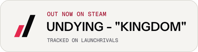 Light launch badge for UNDYING - "KINGDOM"