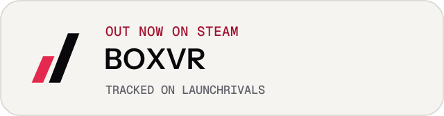 Light launch badge for BOXVR