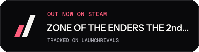 Dark launch badge for ZONE OF THE ENDERS THE 2nd RUNNER : M∀RS / アヌビス ゾーン・オブ・エンダーズ : マーズ