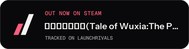 Dark launch badge for 侠客风云传前传(Tale of Wuxia:The Pre-Sequel)