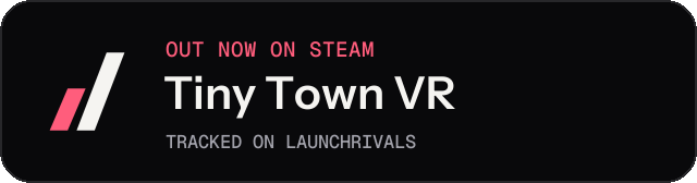 Dark launch badge for Tiny Town VR