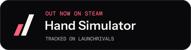 Dark launch badge for Hand Simulator
