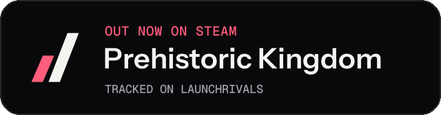 Dark launch badge for Prehistoric Kingdom