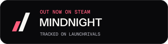 Dark launch badge for MINDNIGHT