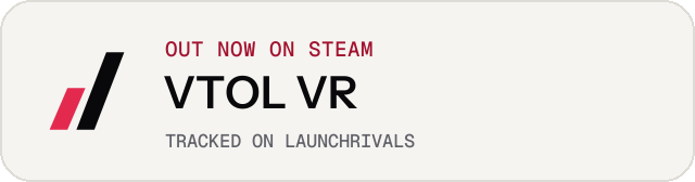 Light launch badge for VTOL VR
