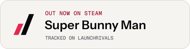 Light launch badge for Super Bunny Man