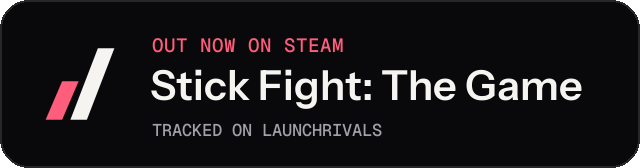 Dark launch badge for Stick Fight: The Game